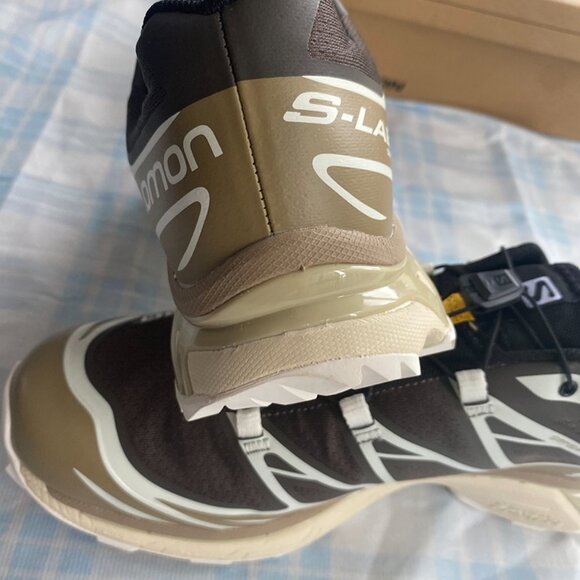 Salomon Sneakers In Dark Brown With A Light Brown Sole. - Picture 10 of 10